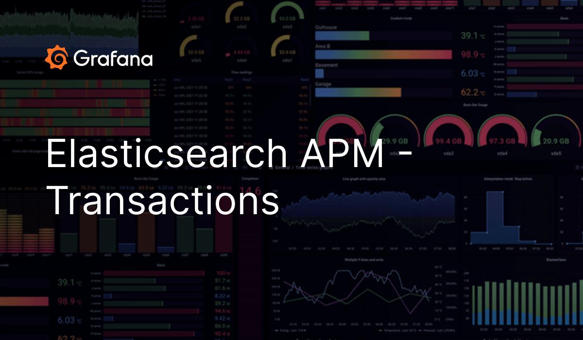 Elasticsearch APM Transactions Grafana Labs